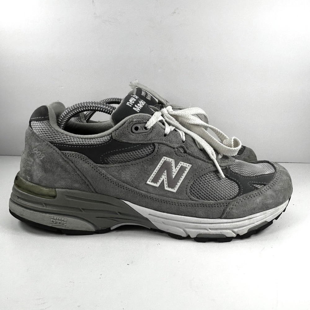 New Balance 993 Made in USA Grey Suede Mesh Running Shoes WR993GL Women's 10